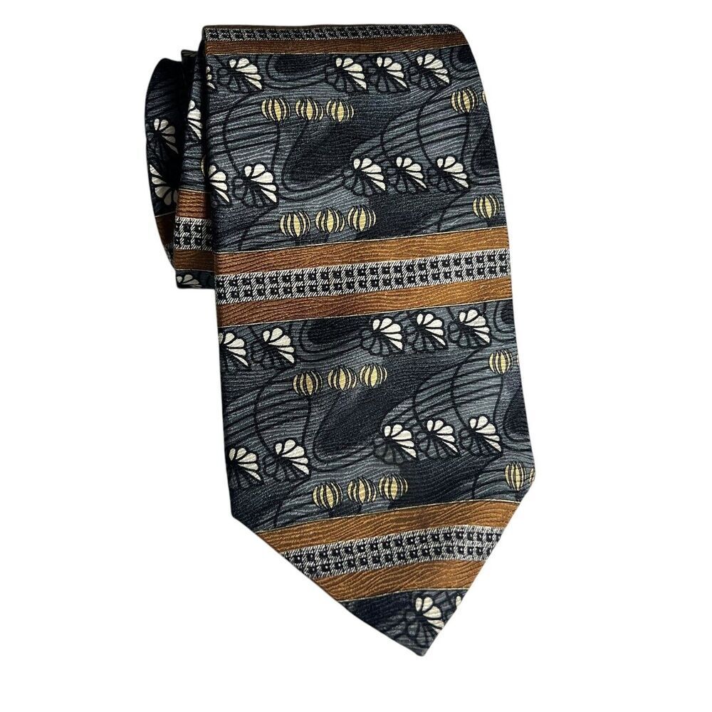 Vintage Evan-Picone 100% Silk Necktie Floral Pattern Business Career Fashion